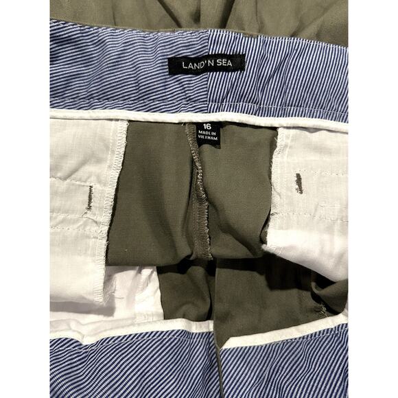 Land and Sea Gray women's shorts Size 16 - Picture 2 of 3